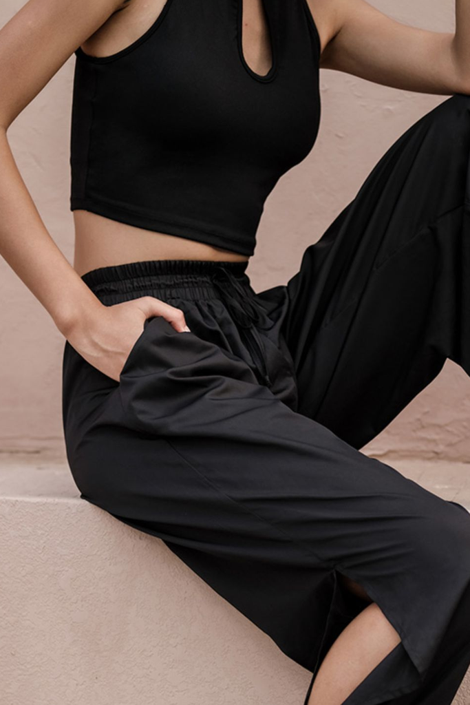 Fibflx Women's Oversized Drawstring Wide Leg Sweatpants