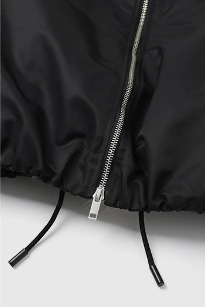 Fibflx Women's Oversized Water Repellent Bomber Puffer Coat with Toscana Shearling Collar