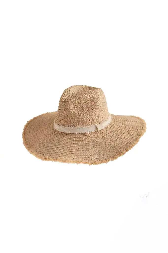 Fibflx Women's Packable Floppy Wide-brim Straw Hat