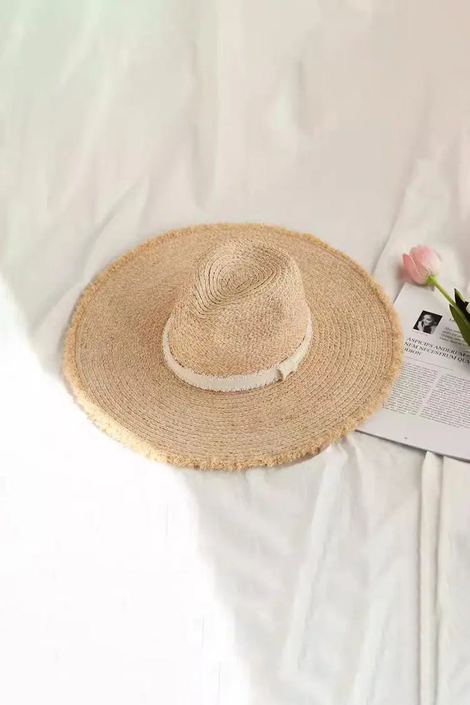 Fibflx Women's Packable Floppy Wide-brim Straw Hat