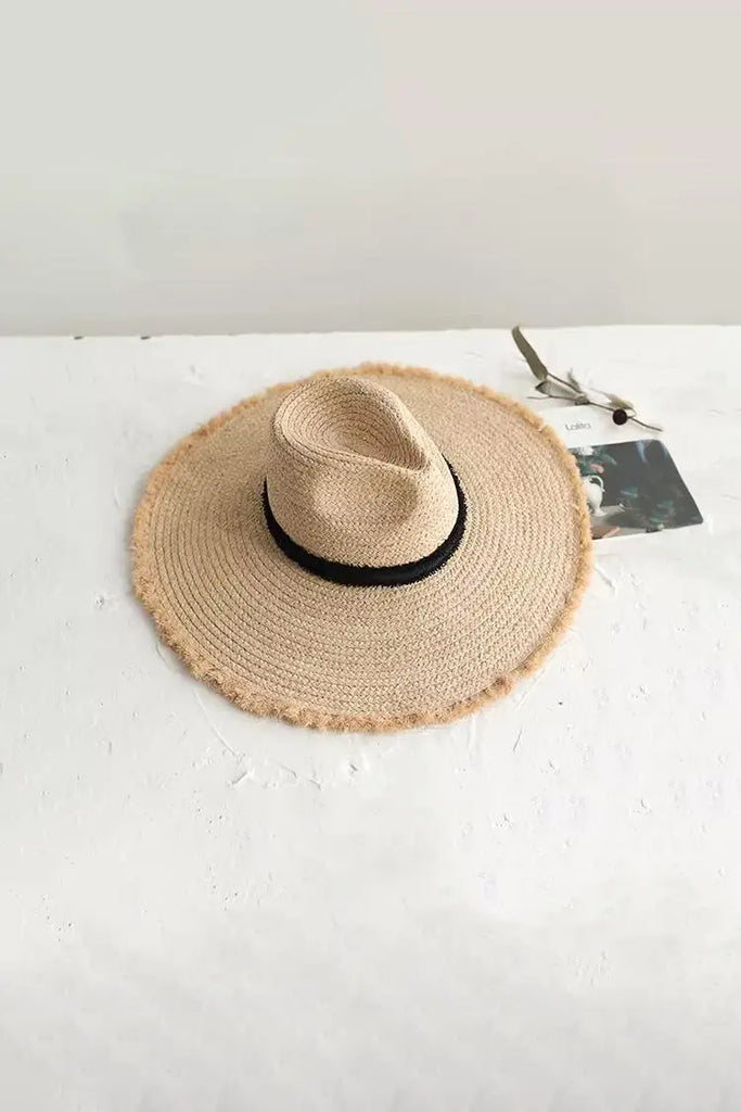 Fibflx Women's Packable Floppy Wide-brim Straw Hat