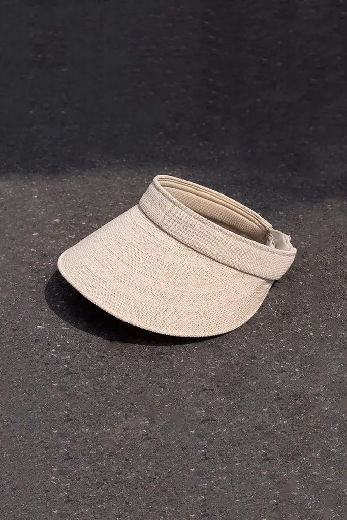 Fibflx Women's Packable Japanese Washi Paper Sun Visor with Adjustable Closure