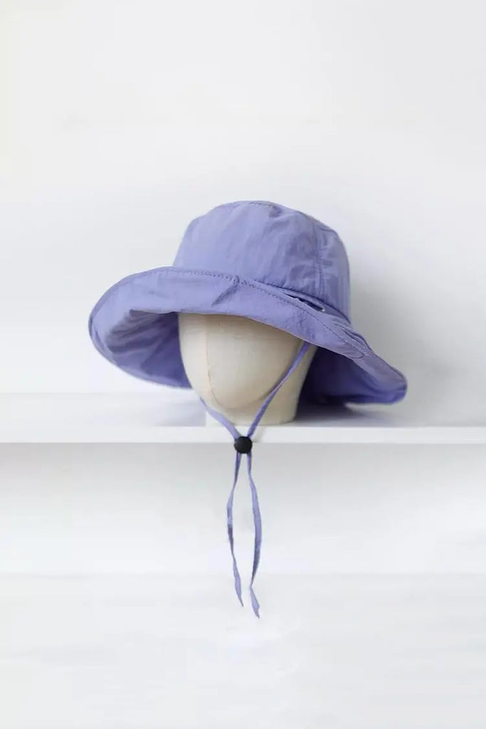 Fibflx Women's Packable Wide Brim Bucket Hat with Detachable Strap