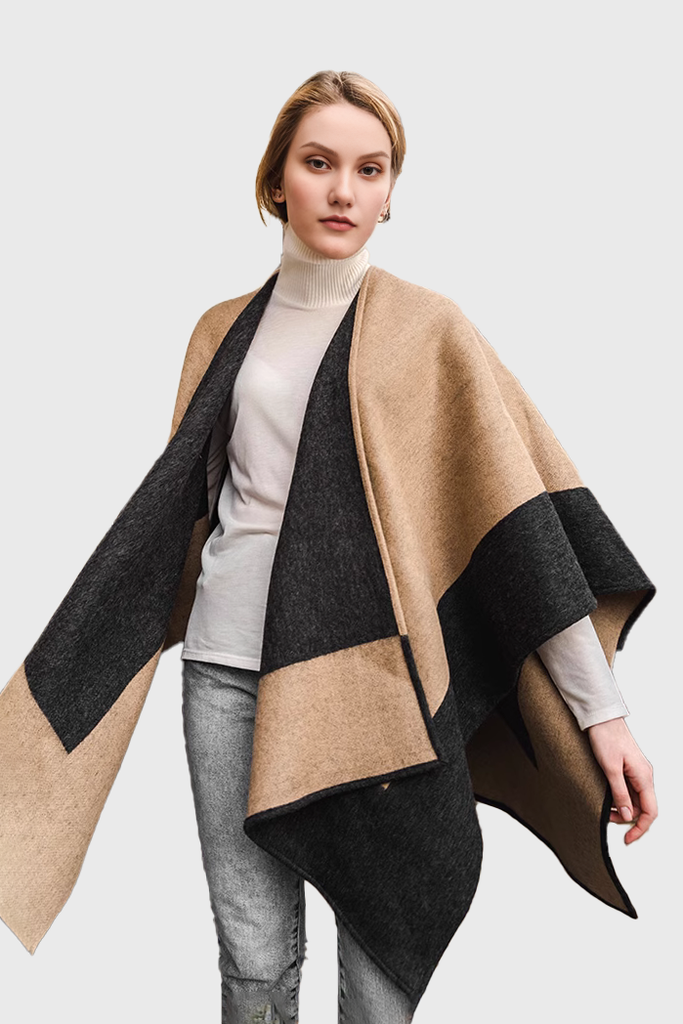 	Patterned 100% Wool Cape