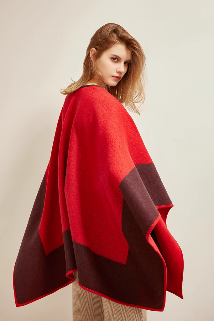 	Patterned 100% Wool Cape
