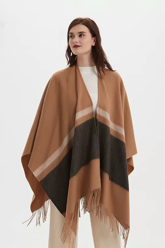 	Patterned 100% Wool Cape