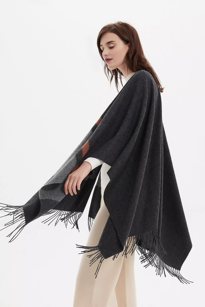 	Patterned 100% Wool Cape