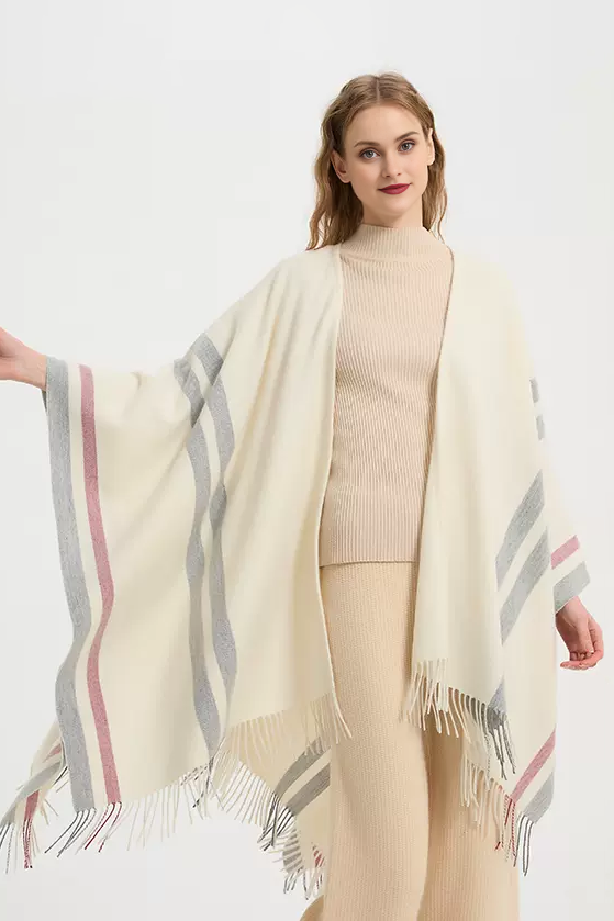 	Patterned 100% Wool Cape