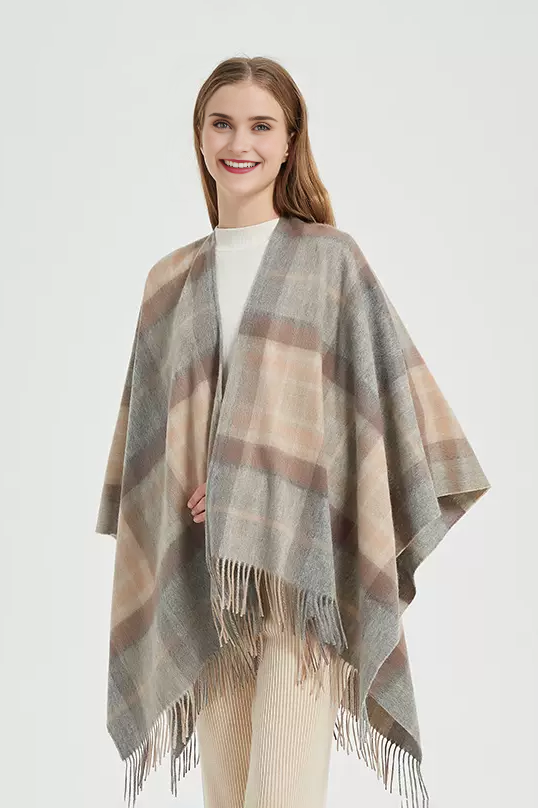 	Patterned 100% Wool Cape