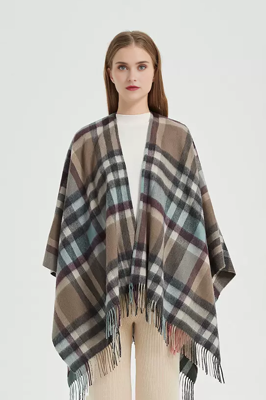 	Patterned 100% Wool Cape