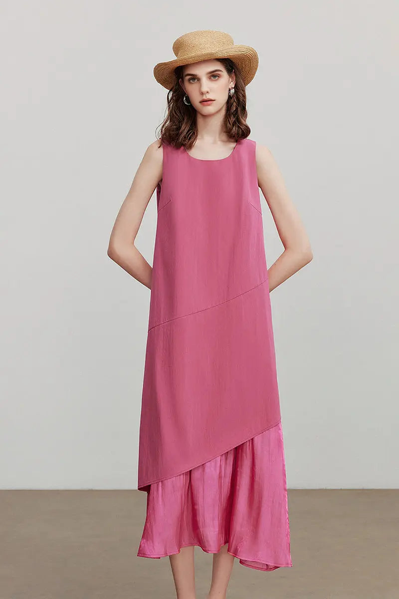 asymmetrical flowy midi dress Analili vintage silk asymmetrical midi dress black and white flowy size XS/S