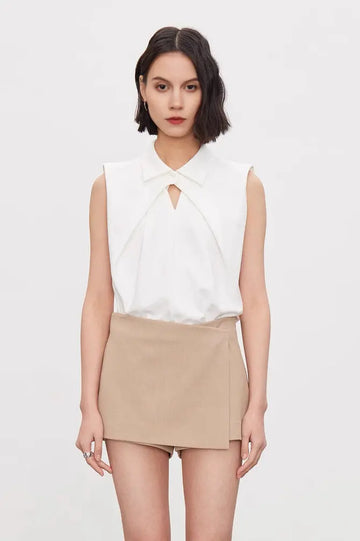 Fibflx Women's Quality Combed Cotton Polo Collar Shirt