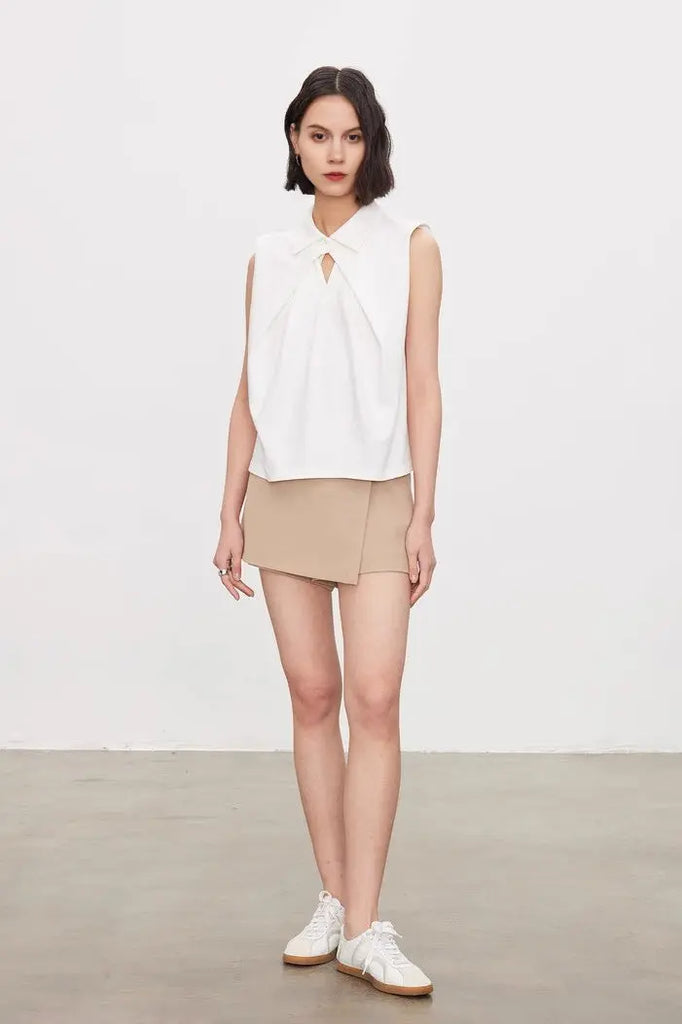 Fibflx Women's Quality Combed Cotton Polo Collar Shirt