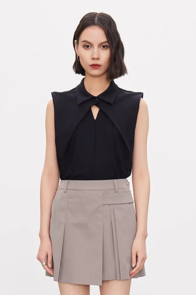 Fibflx Women's Quality Combed Cotton Polo Collar Shirt