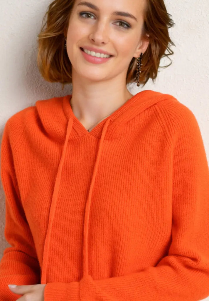 Relax Fit Merino Wool Hooded Sweater Fibflx