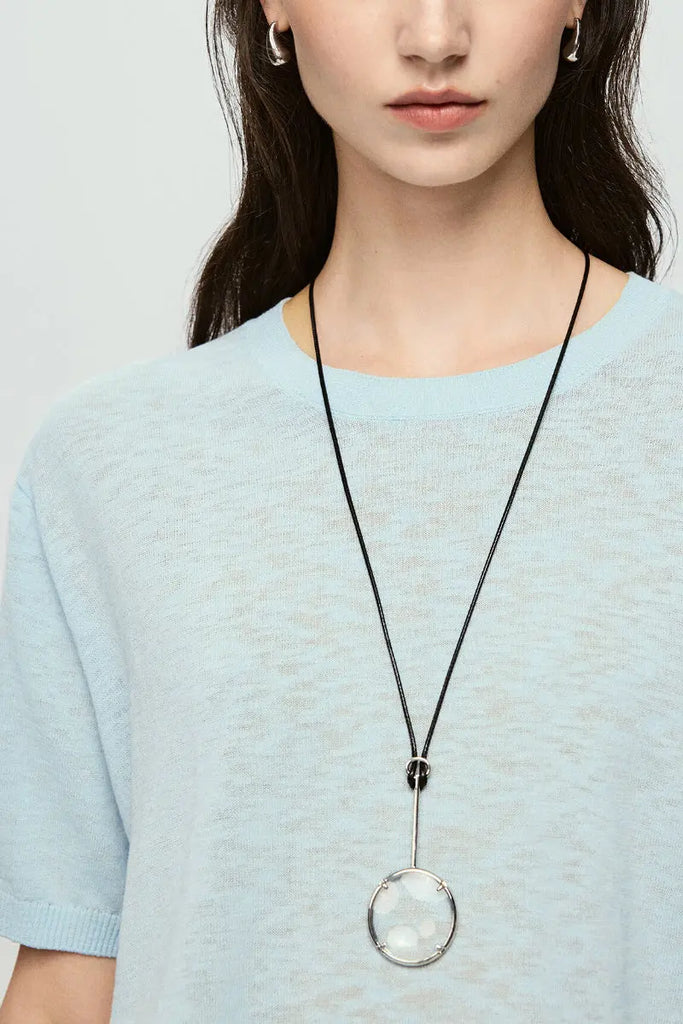 Relaxed Cotton-Linen Crewneck T-Shirt  Fibflx