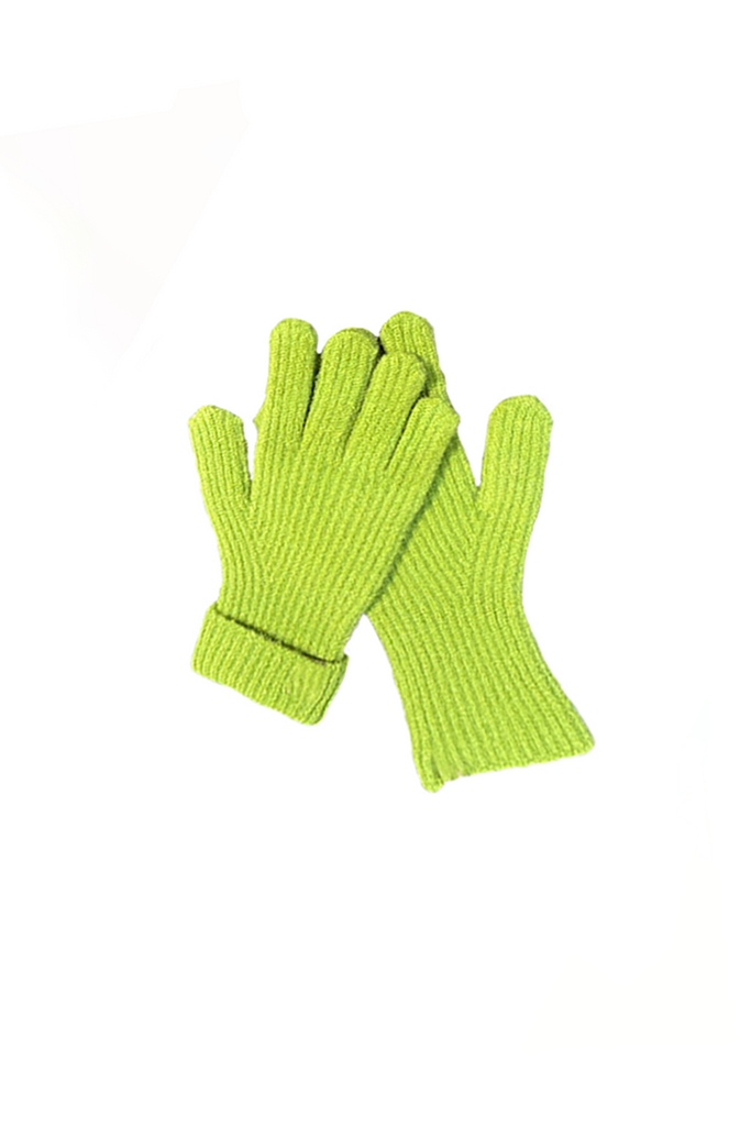 Seamless Washable Wool Knit Winter Gloves - Fibflx