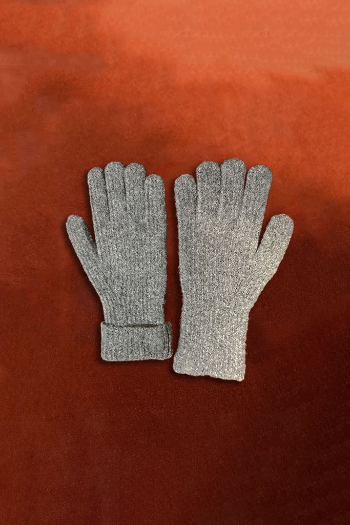 Seamless Washable Wool Knit Winter Gloves - Fibflx