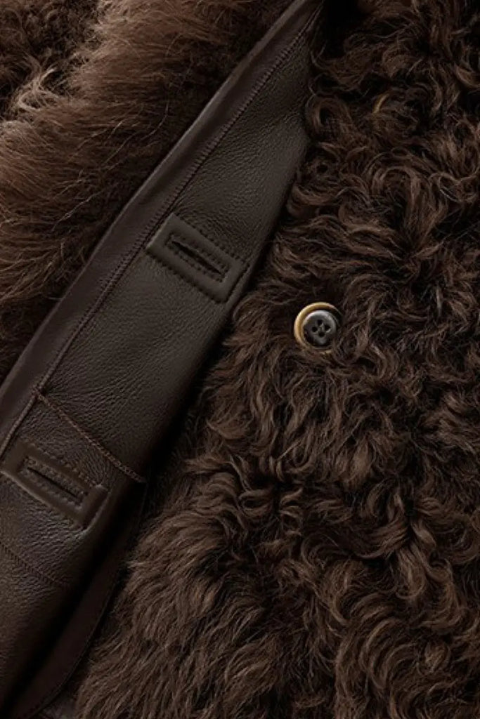 Fibflx Women's Spain Tigrado Sheepskin Shearling Leather Vest