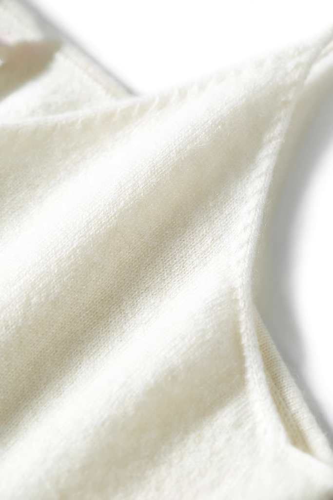 Strap Cashmere Tank Top - Fibflx