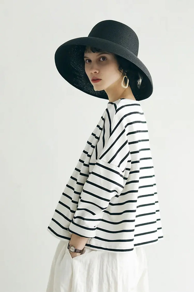 Fibflx Women's Summer Packable Wide-Brim Straw Cloche Hat