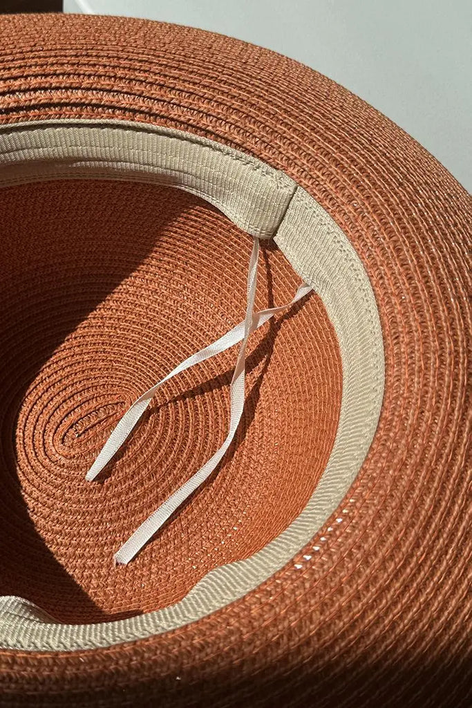 Fibflx Women's Summer Packable Wide-Brim Straw Cloche Hat