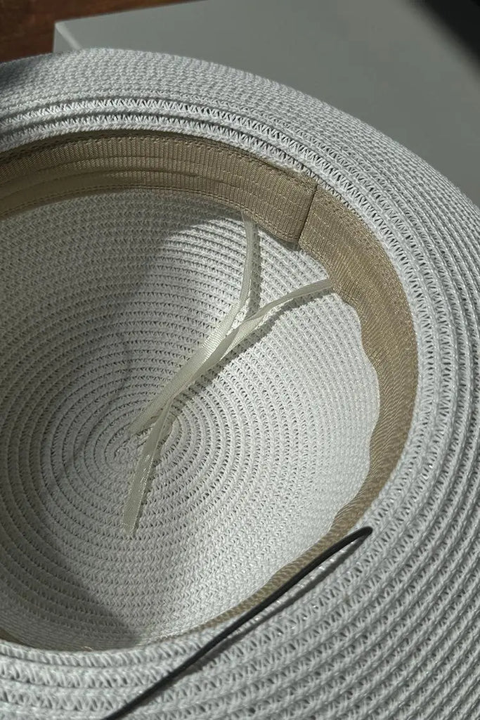 Fibflx Women's Summer Packable Wide-Brim Straw Cloche Hat