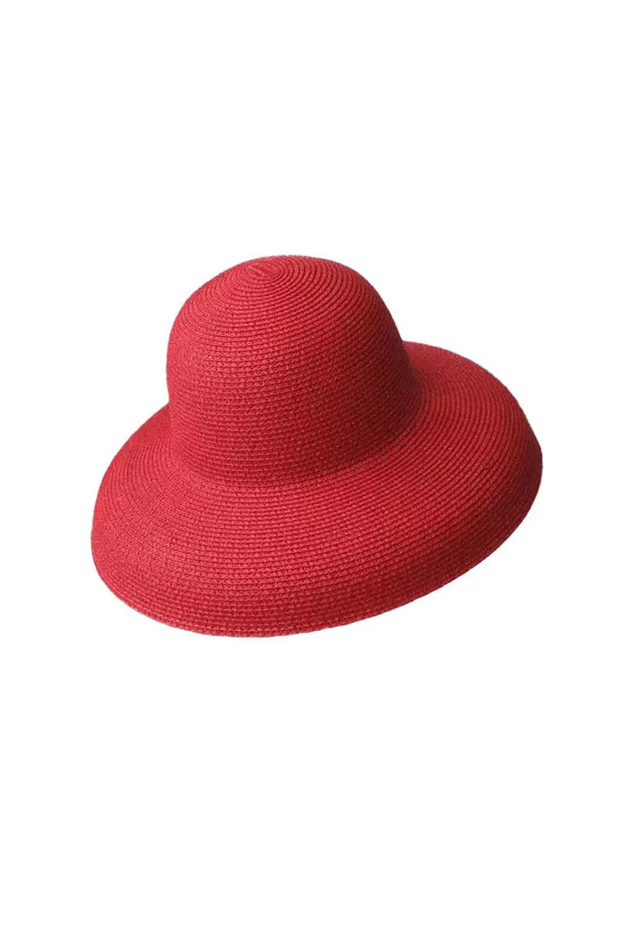 Fibflx Women's Summer Packable Wide-Brim Straw Cloche Hat