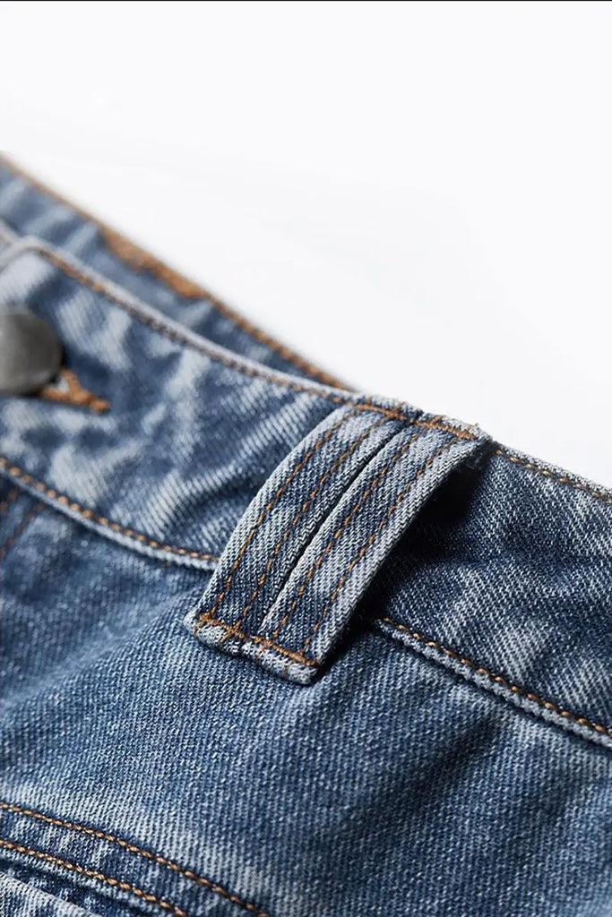 Fibflx Women's Super Baggy High-Waisted Wide-Leg Denim Jeans in Light Wash