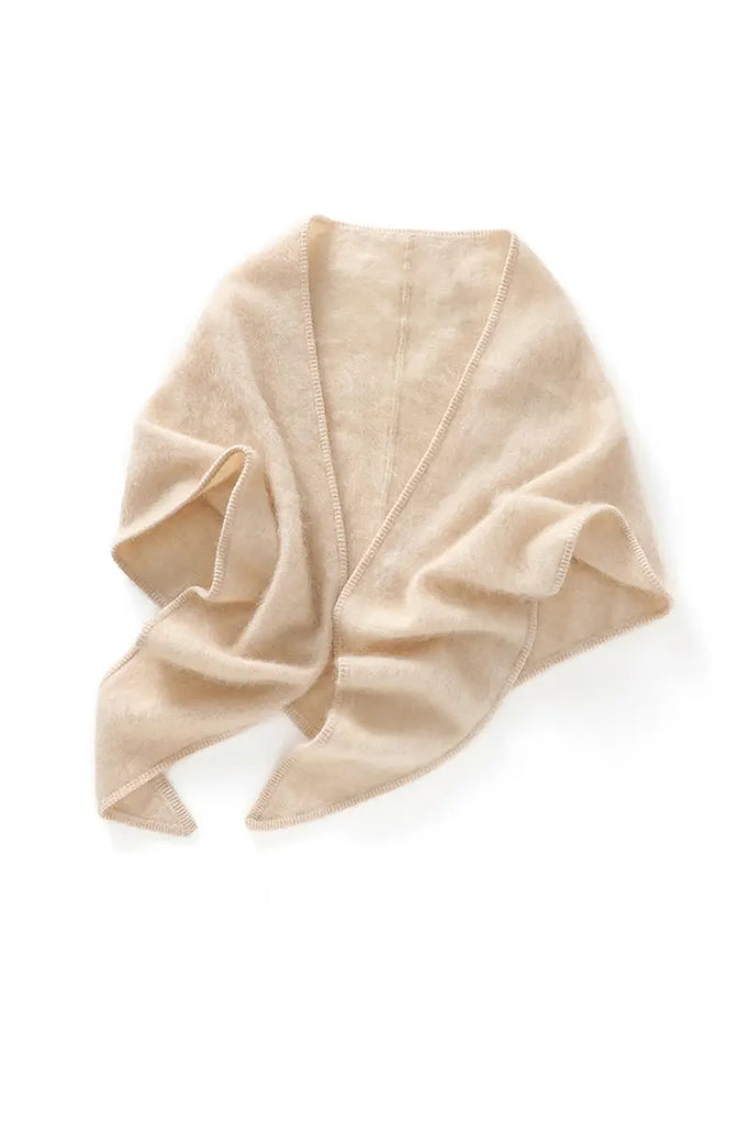Fibflx Women's Superfine Brushed Cashmere Triangle Wrap Shawl