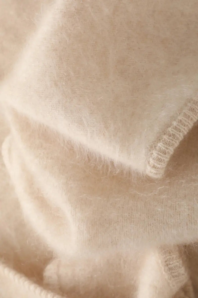 Fibflx Women's Superfine Brushed Cashmere Triangle Wrap Shawl