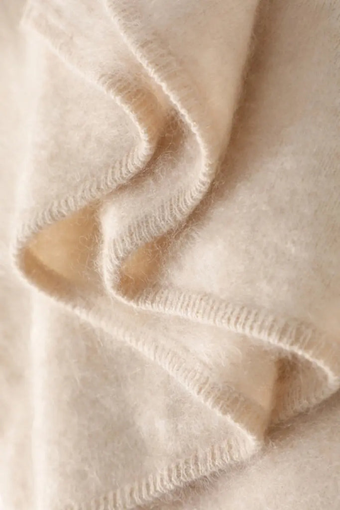 Fibflx Women's Superfine Brushed Cashmere Triangle Wrap Shawl