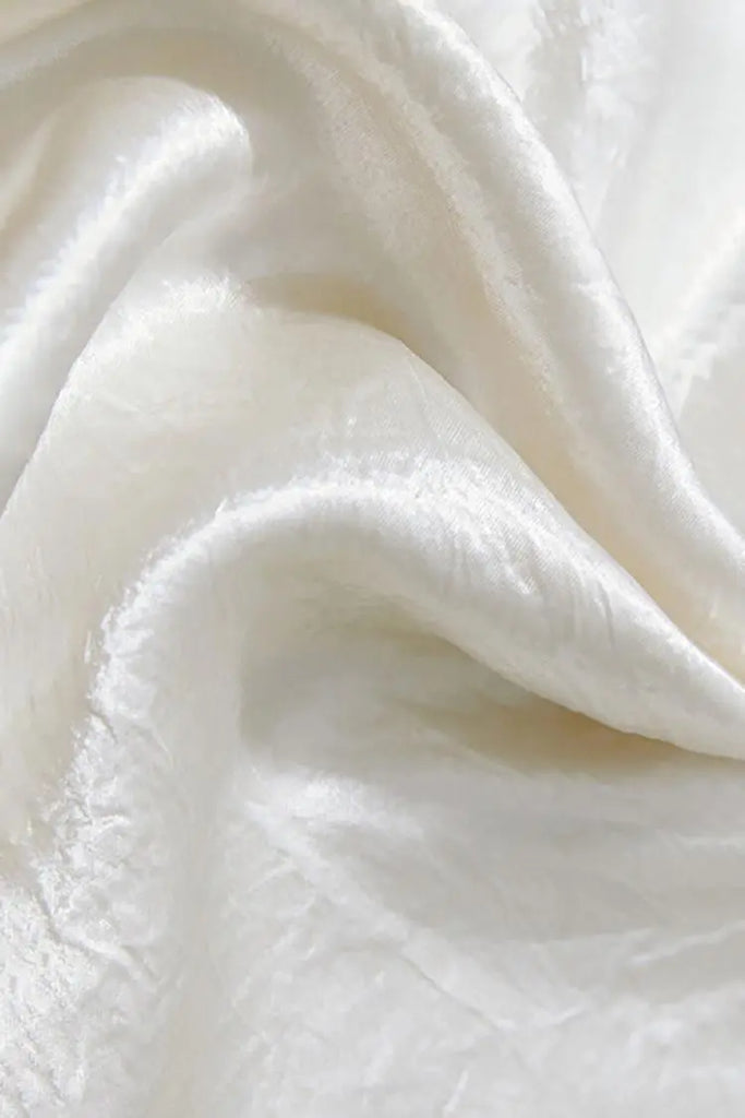 Fibflx Women's Textured Triacetate Slip Satin Maxi Skirt