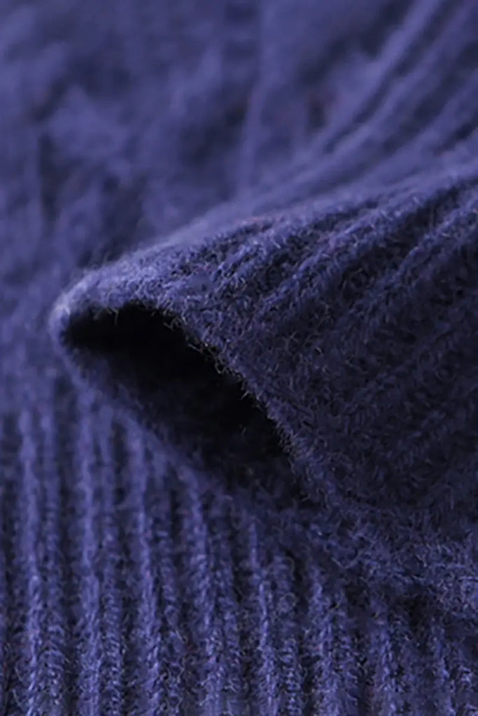 Fibflx Women's Thick Cashmere Cable Knit Fingerless Gloves