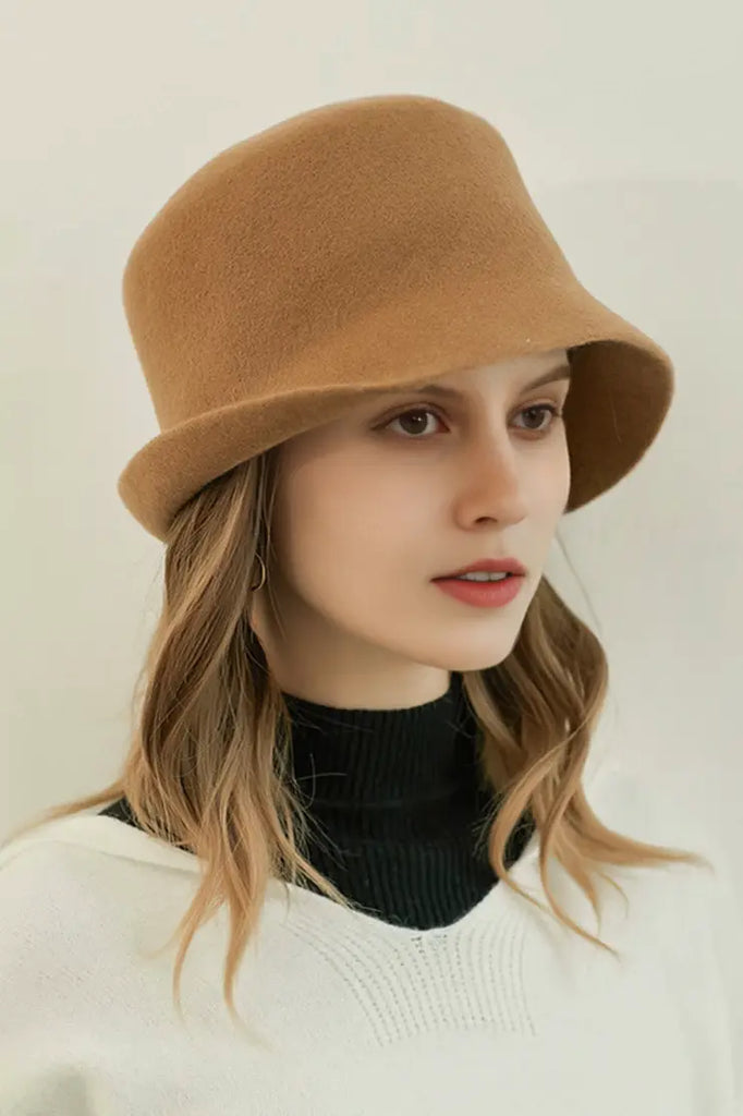 Fibflx Women's Timeless Wool Felt Cloche Hat