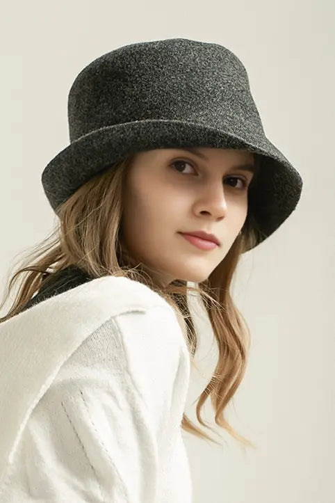 Fibflx Women's Timeless Wool Felt Cloche Hat