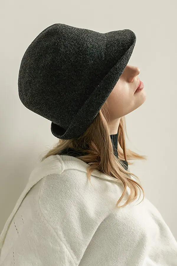 Fibflx Women's Timeless Wool Felt Cloche Hat