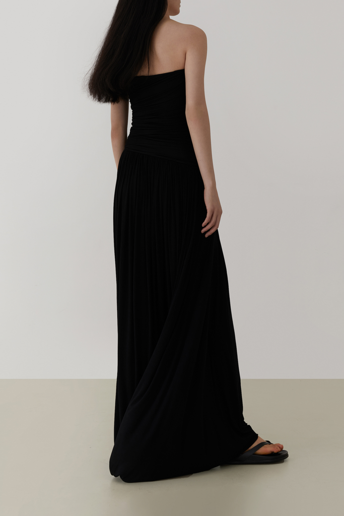 Fibflx Women's Tube Ruched Strapless Dress