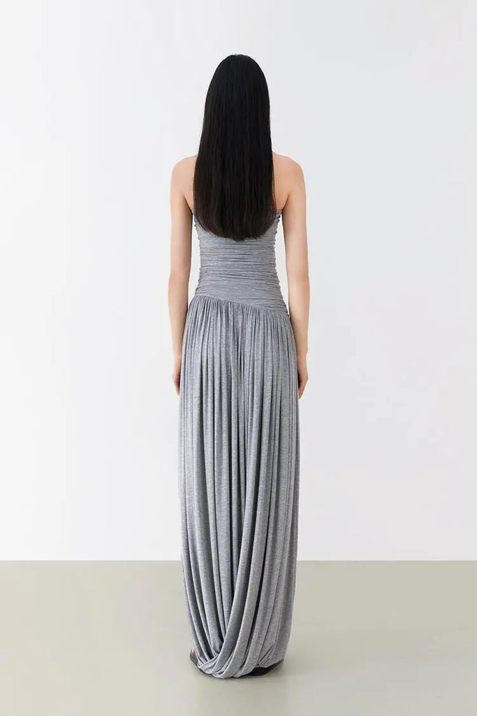 Fibflx Women's Tube Ruched Strapless Dress