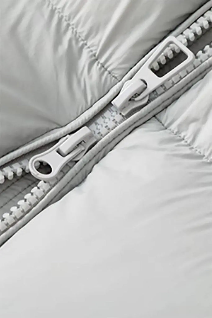 Fibflx Women's Ultra Light Seamless Water-Repellent Hooded Long Duck Down Puffer Coat