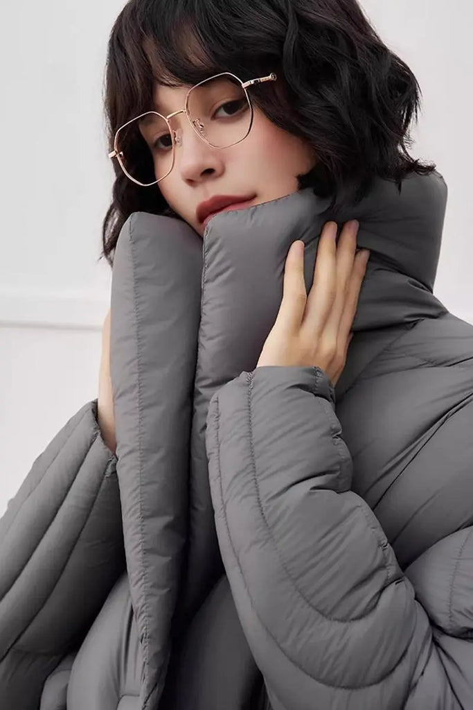 Fibflx Women's Ultra Soft Long Duck Down Puffer Coat