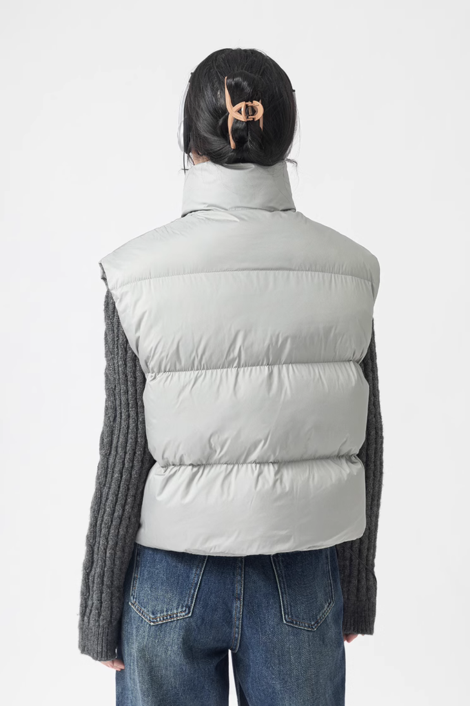 Fibflx Womne's Versatile Stand Collar Puffer Vest