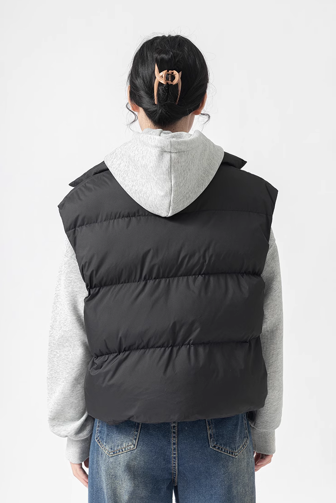 Fibflx Womne's Versatile Stand Collar Puffer Vest