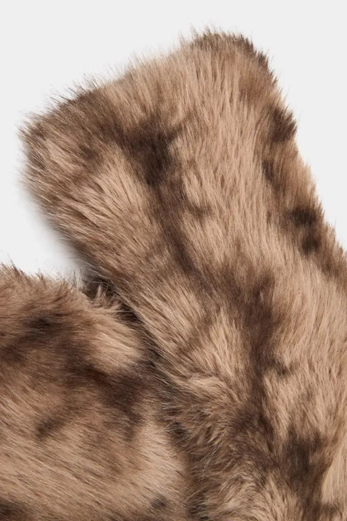 Fibflx Women's Vintage Double-Faced Faux Fur Scarf
