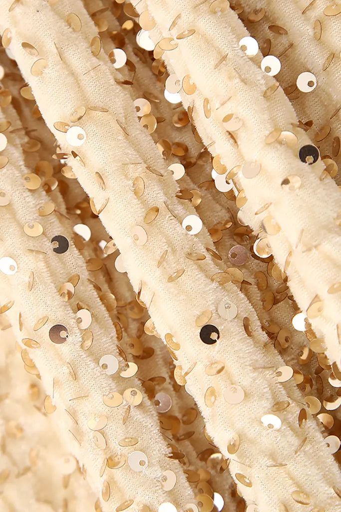 Fibflx Women's Vintage Maxi Sequin Skirt with Back Split