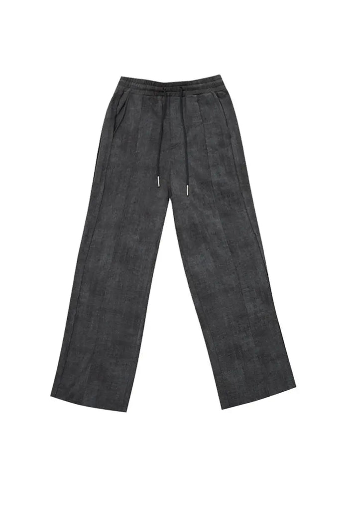 Fibflx Women's Vintage Oversized High Waist Wide Leg Sweatpants with Raw Edge