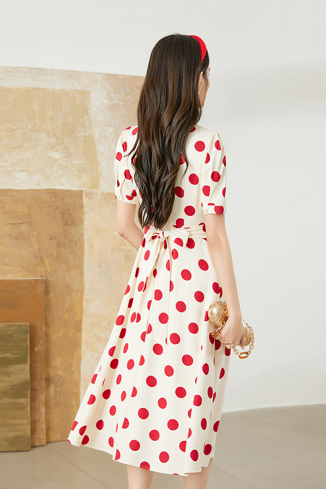 Vintage Polka Dot Suit Dress Fibflx