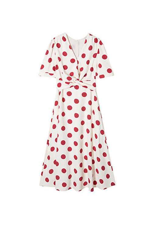 Vintage Polka Dot Suit Dress Fibflx
