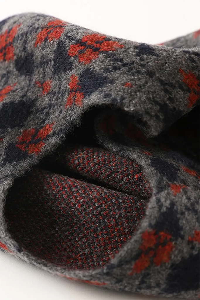 Vintage Pure Cashmere Knit Plaid French Beret Fibflx