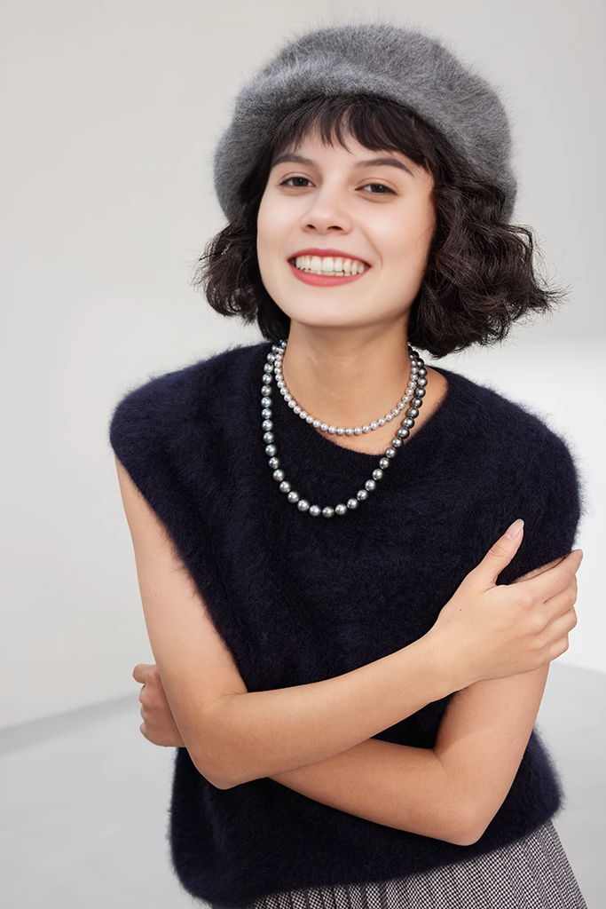 Vintage-inspired French Cashmere Beret Hat - Fibflx